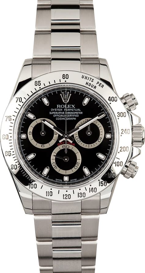 Rolex MK1 Black Dial Luminova For Daytona Model Ref 116520